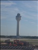 The control tower at the Washington-Dulles International Airport in Virginia